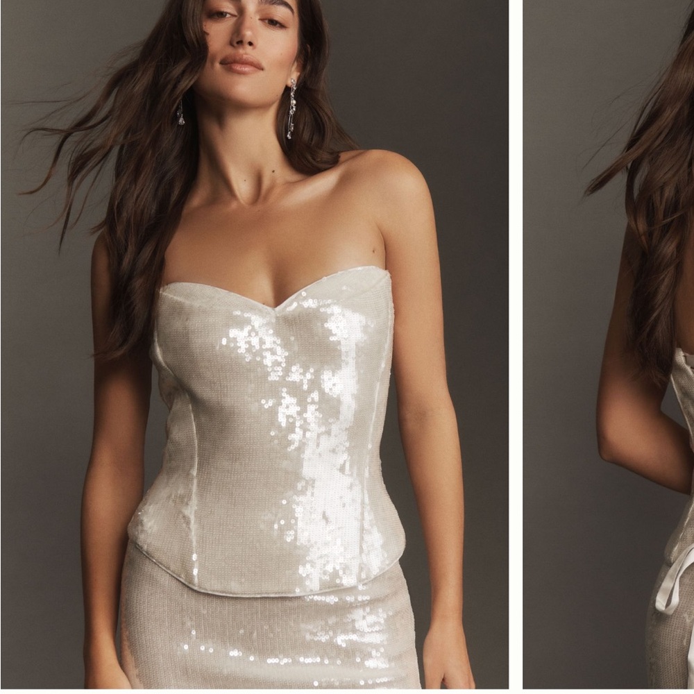 Mare Mare strapless sequin shine corset